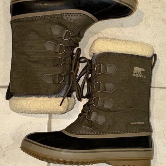 SOREL 1964 Pac Nylon Winter Boots – Men’s 10.5 – Major/Black – Like New - Picture 4 of 5